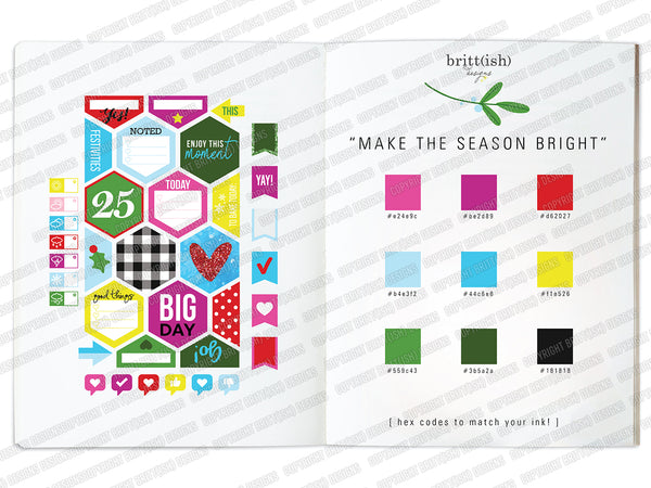 Make The Season Bright - Digital Planning Sticker Kit