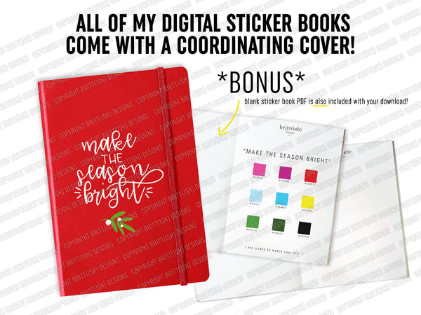 Make The Season Bright - Digital Planning Sticker Kit