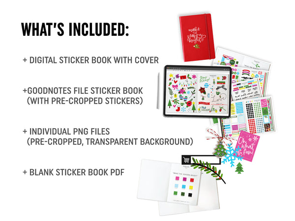 Make The Season Bright - Digital Planning Sticker Kit