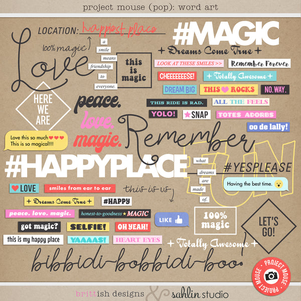 Project Mouse (Pop): Word Art