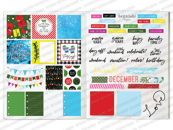 Make The Season Bright - Digital Planning Sticker Kit