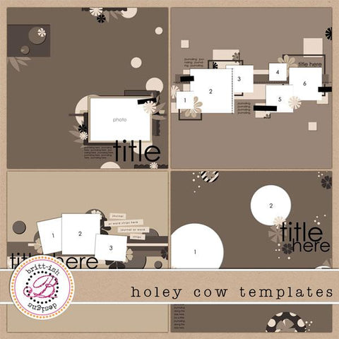 Holey Cow Templates