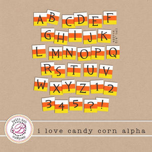 I Love Candy Corn Alpha