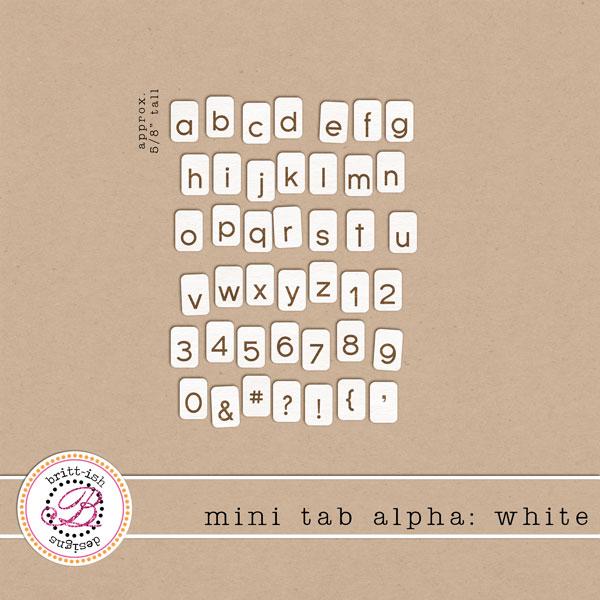 Mini Tab Alpha: White