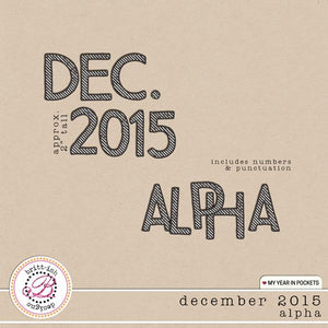 My Year In Pockets (December 2015): Alpha