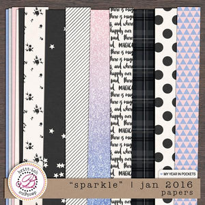 My Year In Pockets: "Sparkle" | January 2016 (Papers)