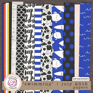 My Year In Pockets: "Swimming" | July 2016 (Papers)