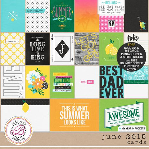 My Year In Pockets (June 2015): Cards