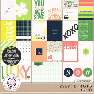 My Year In Pockets (March 2015): Cards