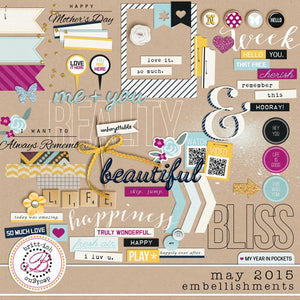 My Year In Pockets (May 2015): Embellishments