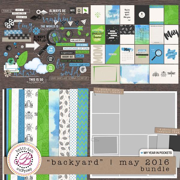 My Year In Pockets: "Backyard" | May 2016 (Bundle)