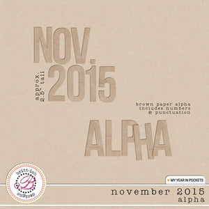 My Year In Pockets (November 2015): Alpha