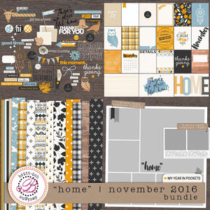My Year In Pockets: "Home" | November 2016 (Bundle)