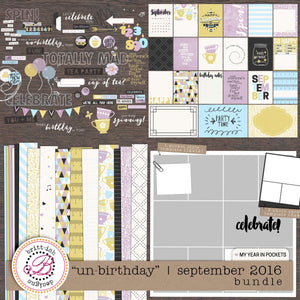 My Year In Pockets: "Un-Birthday" | September 2016 (Bundle)