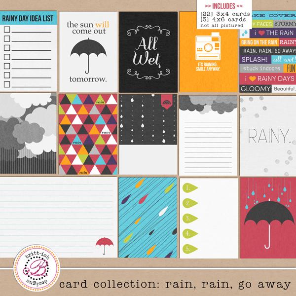 Card Collection: Rain, Rain, Go Away