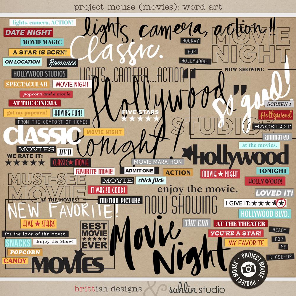 Project Mouse (Movies): Word Art