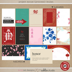 Project Mouse (Princess): Mulan Cards