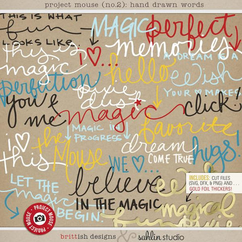 Project Mouse (No.2): Hand Drawn Words