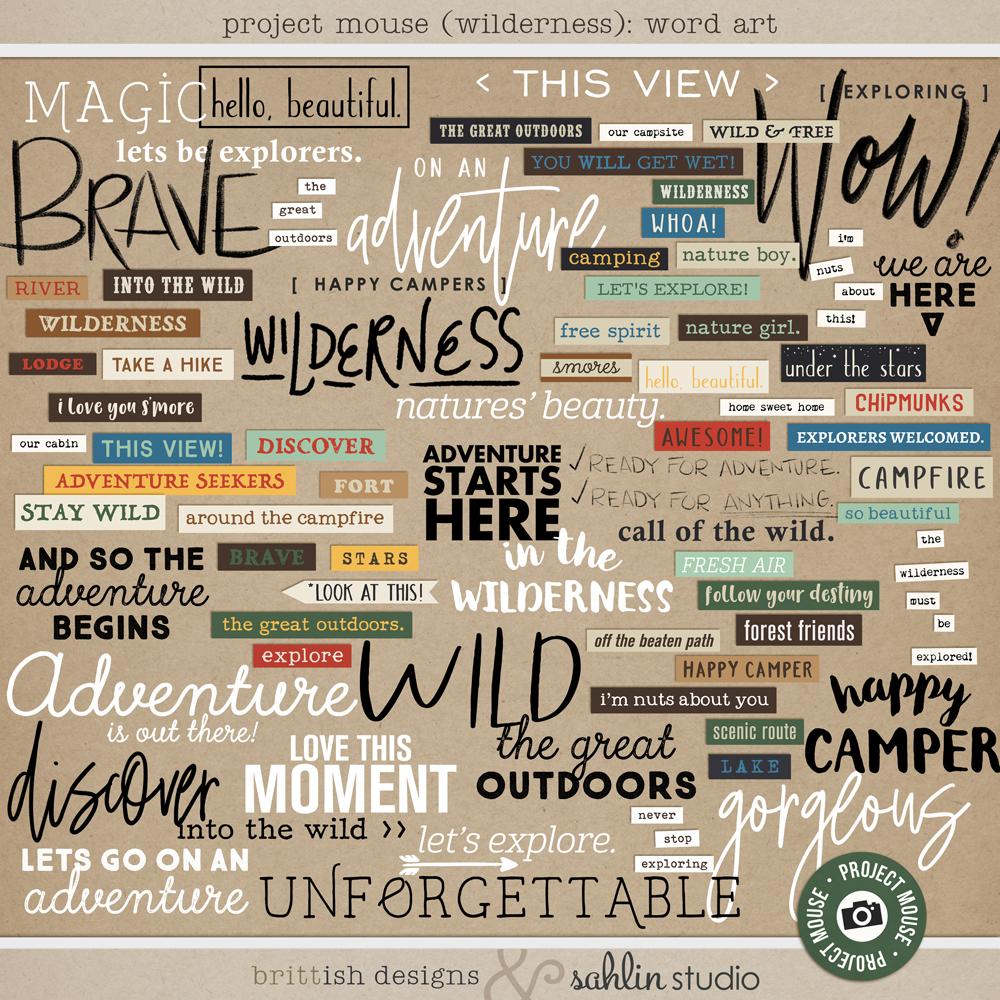 Project Mouse (Wilderness): Word Art