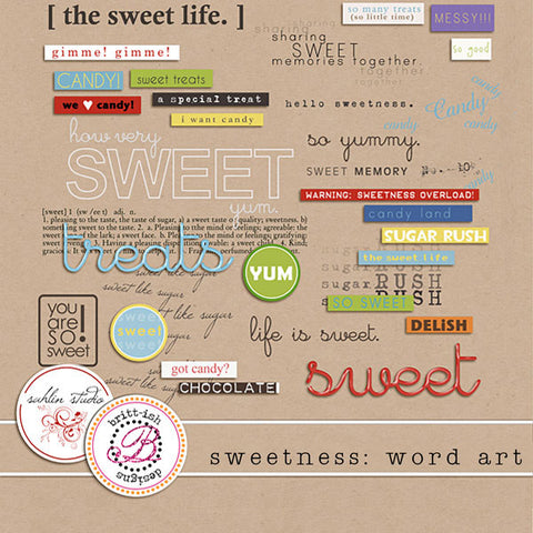 Sweetness: Word Art